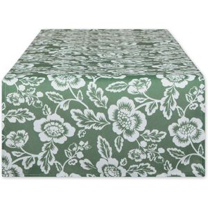 DII Floral Print Outdoor Table Runner Artichoke Green Table Runner, 14x72 DII Floral Print Outdoor Table Runner Artichoke Green Table Runner, 14x72