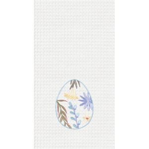 C&F Home Floral & Vine Easter Egg Kitchen and Bathroom Embroidered Waffle Hand Towel Blue 27.0 In. L X 18.0 In. W C&F Home Floral & Vine Easter Egg Kitchen and Bathroom Embroidered Waffle Hand Towel Blue 27.0 In. L X 18.0 In. W