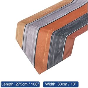 Unique Table Runner 108 Orange & Grey 0.1 In. L X 0.1 In. W X 0.1 In. H Unique Table Runner 108 Orange & Grey 0.1 In. L X 0.1 In. W X 0.1 In. H