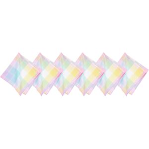 C&F Home Hana Color Block Plaid Napkin Set of 6 Multicolored 18.0 In. L X 18.0 In. W C&F Home Hana Color Block Plaid Napkin Set of 6 Multicolored 18.0 In. L X 18.0 In. W