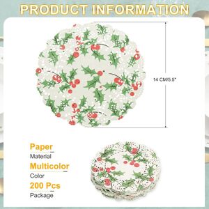 Unique Paper Doilies Round Lace Decorative Placemats, Multicolor Multicolor-200Pcs 3.5 Inch Unique Paper Doilies Round Lace Decorative Placemats, Multicolor Multicolor-200Pcs 3.5 Inch