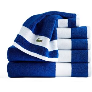 Lacoste Sport Stripe 6-Piece Supima 100% Cotton Bath Towel Set Surf Blue 52.0 In. L X 30.0 In. W Lacoste Sport Stripe 6-Piece Supima 100% Cotton Bath Towel Set Surf Blue 52.0 In. L X 30.0 In. W