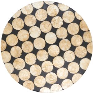 Saro Lifestyle Capiz Disc Placemat (Set of 4) Black Set of 4 Saro Lifestyle Capiz Disc Placemat (Set of 4) Black Set of 4