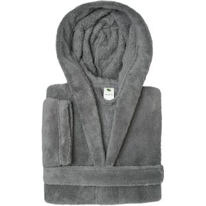 Authentic Hotel and Spa Sweet Kids 100% Polyester SUPER PLUSH Double Brushed Hooded Bathrobe Grey Small Authentic Hotel and Spa Sweet Kids 100% Polyester SUPER PLUSH Double Brushed Hooded Bathrobe Grey Small