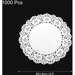 Unique Lace Paper Doilies, Round Tableware Disposable Paper White-1000 Pcs 8.5 Inch Unique Lace Paper Doilies, Round Tableware Disposable Paper White-1000 Pcs 8.5 Inch