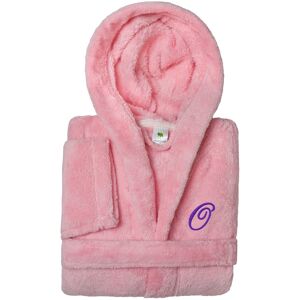 Authentic Hotel and Spa Sweet Kids 100% Polyester SUPER PLUSH Double Brushed Hooded Bathrobe with Purple Script Monogram O Large Authentic Hotel and Spa Sweet Kids 100% Polyester SUPER PLUSH Double Brushed Hooded Bathrobe with Purple Script Monogram O Large