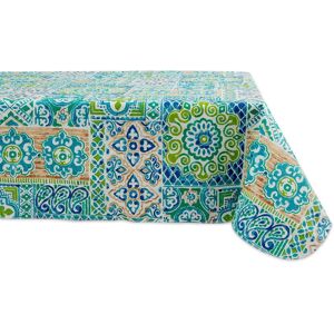 DII Summer Vinyl Tablecloth Spanish Tile 60x84 DII Summer Vinyl Tablecloth Spanish Tile 60x84