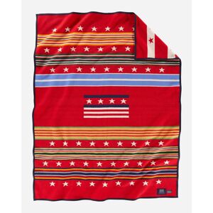 Pendleton Grateful Nation Blanket Robe red throw Pendleton Grateful Nation Blanket Robe red throw