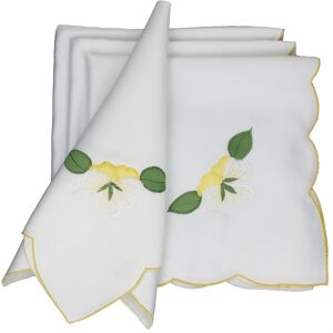 Manor Luxe Lily Polyester Square Napkin-19x19-Napkins-Set of 4 White Set of 4 Manor Luxe Lily Polyester Square Napkin-19x19-Napkins-Set of 4 White Set of 4