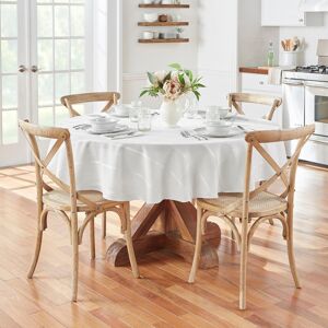 Elrene Elegance Plaid Jacquard Woven Tablecloth White 70 Elrene Elegance Plaid Jacquard Woven Tablecloth White 70