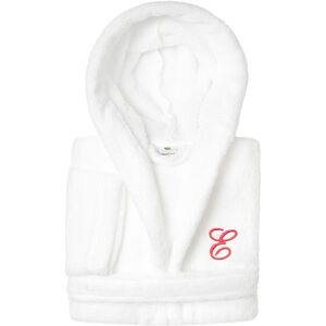 Authentic Hotel and Spa Sweet Kids 100% Polyester SUPER PLUSH Double Brushed Hooded Bathrobe with Pink Script Monogram E Large Authentic Hotel and Spa Sweet Kids 100% Polyester SUPER PLUSH Double Brushed Hooded Bathrobe with Pink Script Monogram E Large