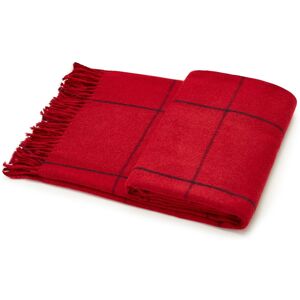 Arus Acrylic Woven Queen Size Throw Blanket with Hand Knotted Fringes Crimson-Navy One Size Fits Most Arus Acrylic Woven Queen Size Throw Blanket with Hand Knotted Fringes Crimson-Navy One Size Fits Most
