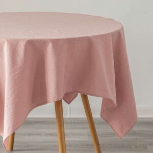 Deerlux 100% Pure Linen Washable Tablecloth Solid Color Pink 52 x 70 in. Pink Deerlux 100% Pure Linen Washable Tablecloth Solid Color Pink 52 x 70 in. Pink