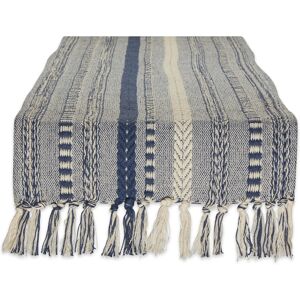 DII Black Braided Stripe Table Runner French Blue 15x72 DII Black Braided Stripe Table Runner French Blue 15x72