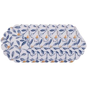 C&F Home Laurelwood Quilted Round 100% Cotton Set of 6 Placemat 17 Blue 17.0 In. L X 17.0 In. W C&F Home Laurelwood Quilted Round 100% Cotton Set of 6 Placemat 17 Blue 17.0 In. L X 17.0 In. W