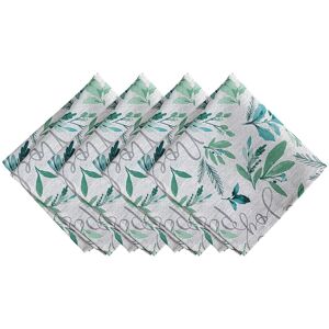 Elrene Seasons Greetings Holiday Fabric Napkins, Set of 4 Blue Set of 4 Elrene Seasons Greetings Holiday Fabric Napkins, Set of 4 Blue Set of 4