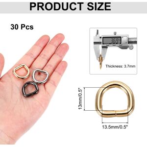 Unique Metal D Rings, Welded Rings Buckles, Solid Hardware Bags Rings for Purse, Sewing Keychains Belt, Dog Collars, Backpack Gold 0.5 x 0.5 Inch Unique Metal D Rings, Welded Rings Buckles, Solid Hardware Bags Rings for Purse, Sewing Keychains Belt, Dog Collars, Backpack Gold 0.5 x 0.5 Inch