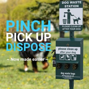 Lancaster Home Mini Pet Waste Station with Roll Waste Bag Dispenser-Hand Sanitizer Bottle Green 15.75 In. L X 12.0 In. W X 76.0 In. H Lancaster Home Mini Pet Waste Station with Roll Waste Bag Dispenser-Hand Sanitizer Bottle Green 15.75 In. L X 12.0 In. W X 76.0 In. H