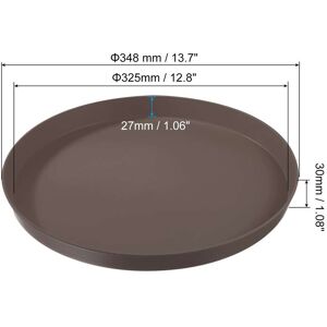 Unique 14 Brown 13.7 In. L X 13.7 In. W X 1.18 In. H Unique 14 Brown 13.7 In. L X 13.7 In. W X 1.18 In. H