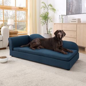 Kodotan sofa Oversized Pet Sofa, Elegant Modern Linen Fabric Elevated Dog Sofa Bed, Oversized Rectangular Pet Bed with Backrest & Armrest Multi Kodotan sofa Oversized Pet Sofa, Elegant Modern Linen Fabric Elevated Dog Sofa Bed, Oversized Rectangular Pet Bed with Backrest & Armrest Multi