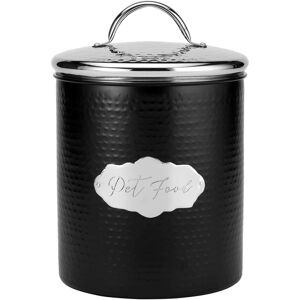 Amici Pet Amici Cavalier Metal Pet Food Storage Canister - 118 Oz Silver,Black 118 Oz Amici Pet Amici Cavalier Metal Pet Food Storage Canister - 118 Oz Silver,Black 118 Oz