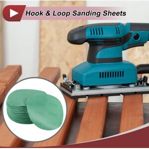 Unique 50 Pcs Round Sanding Discs Smoothing Hook Loop Sanding Sheets 6 Inch Green Aluminum Oxide 1500 Grit Unique 50 Pcs Round Sanding Discs Smoothing Hook Loop Sanding Sheets 6 Inch Green Aluminum Oxide 1500 Grit
