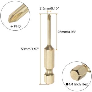 Unique 5pcs PH0 Phillips Head Screwdriver Drill 2 0.1 Unique 5pcs PH0 Phillips Head Screwdriver Drill 2 0.1