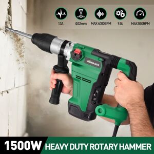Unique SDS Rotary Hammer Drill, Multi Functions Variable Speed Power Rotary Hammers with Safety Clutch for Concrete Demolition Chipping Multicolor 8AMP Unique SDS Rotary Hammer Drill, Multi Functions Variable Speed Power Rotary Hammers with Safety Clutch for Concrete Demolition Chipping Multicolor 8AMP
