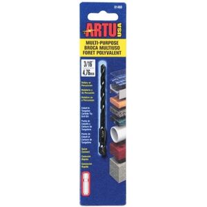 ARTU Usa 01460 Multi-Purpose Quick Connect Drill Bit, 3/16 ARTU Usa 01460 Multi-Purpose Quick Connect Drill Bit, 3/16