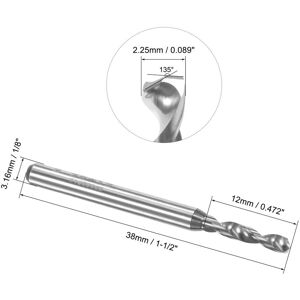 Unique Tungsten Carbide Spiral Flute Micro PCB Drill Bits Drilling Tool 2.25mm Unique Tungsten Carbide Spiral Flute Micro PCB Drill Bits Drilling Tool 2.25mm