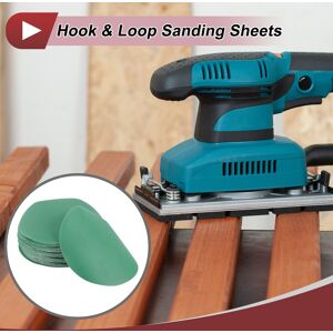 Unique 50 Pcs Round Sanding Discs Smoothing Hook Loop Sanding Sheets 6 Inch Green Aluminum Oxide 320 Grit Unique 50 Pcs Round Sanding Discs Smoothing Hook Loop Sanding Sheets 6 Inch Green Aluminum Oxide 320 Grit