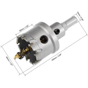 Unique 60mm Carbide Hole Cutter Hole Saws for Stainless Steel w Center Drill 40mm Unique 60mm Carbide Hole Cutter Hole Saws for Stainless Steel w Center Drill 40mm