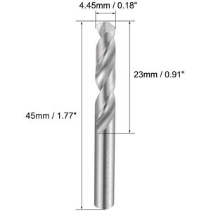 Unique Carbide Drill Bits Straight Shank for Stainless Steel Alloy 4.45mm Unique Carbide Drill Bits Straight Shank for Stainless Steel Alloy 4.45mm