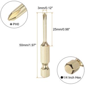 Unique 5pcs PH0 Phillips Head Screwdriver Drill 2 0.12 Unique 5pcs PH0 Phillips Head Screwdriver Drill 2 0.12