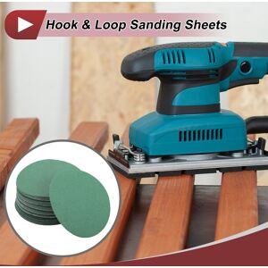 Unique 50 Pcs Round Sanding Discs Smoothing Hook Loop Sanding Sheets 5 Inch Green Aluminum Oxide 80 Grit Unique 50 Pcs Round Sanding Discs Smoothing Hook Loop Sanding Sheets 5 Inch Green Aluminum Oxide 80 Grit