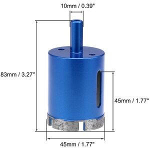 Unique Diamond Drill Bits Hole Saws Cutter Tool for Stone Concrete 45mm Unique Diamond Drill Bits Hole Saws Cutter Tool for Stone Concrete 45mm