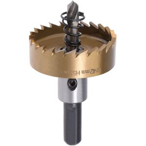 Unique 42mm HSS Drill Bit Hole Saw Stainless High Speed Steel Metal Alloy - Gold Tone, Silver Tone Gold Tone, Silver Tone 42mm Unique 42mm HSS Drill Bit Hole Saw Stainless High Speed Steel Metal Alloy - Gold Tone, Silver Tone Gold Tone, Silver Tone 42mm