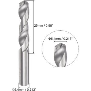 Unique 4.2mm C2/K20 Tungsten Carbide Straight Shank Spiral Flutes Twist Drill Bit - Silver Tone 5.4mm Unique 4.2mm C2/K20 Tungsten Carbide Straight Shank Spiral Flutes Twist Drill Bit - Silver Tone 5.4mm