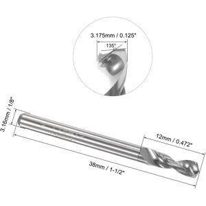 Unique Tungsten Carbide Spiral Flute Micro PCB Drill Bits Drilling 3.175mm Unique Tungsten Carbide Spiral Flute Micro PCB Drill Bits Drilling 3.175mm