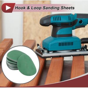 Unique 50 Pcs Round Sanding Discs Smoothing Hook Loop Sanding Sheets 5 Inch Green Aluminum Oxide 400 Grit Unique 50 Pcs Round Sanding Discs Smoothing Hook Loop Sanding Sheets 5 Inch Green Aluminum Oxide 400 Grit