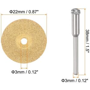 Unique 10pcs Diamond Cutting Wheel 22mm Titanium Coating Cut Off Cutting Wheels - Gold Gold Unique 10pcs Diamond Cutting Wheel 22mm Titanium Coating Cut Off Cutting Wheels - Gold Gold