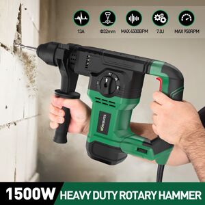 Unique SDS Rotary Hammer Drill, Multi Functions Variable Speed Power Rotary Hammers with Safety Clutch for Concrete Demolition Chipping Multicolor 13AMP Unique SDS Rotary Hammer Drill, Multi Functions Variable Speed Power Rotary Hammers with Safety Clutch for Concrete Demolition Chipping Multicolor 13AMP