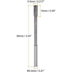 Unique 5.5mm H7 Tungsten Carbide Tip Straight Flutes Lathe Machine Chucking Reamer Gray 5.5mm Unique 5.5mm H7 Tungsten Carbide Tip Straight Flutes Lathe Machine Chucking Reamer Gray 5.5mm