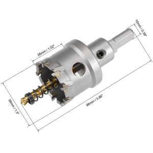 Unique 60mm Carbide Hole Cutter Hole Saws for Stainless Steel w Center Drill 38mm Unique 60mm Carbide Hole Cutter Hole Saws for Stainless Steel w Center Drill 38mm