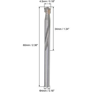 Unique 6Pcs Cemented Carbide Twist Drill Bits for Stainless Steel Copper Aluminum 4.5mm Unique 6Pcs Cemented Carbide Twist Drill Bits for Stainless Steel Copper Aluminum 4.5mm