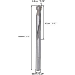 Unique Cemented Carbide Twist Drill Bits for Stainless Steel Copper Aluminum 2Pcs 6.2mm Unique Cemented Carbide Twist Drill Bits for Stainless Steel Copper Aluminum 2Pcs 6.2mm