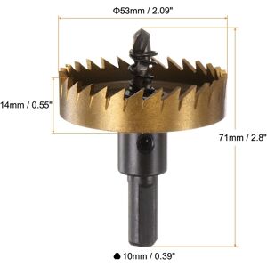 Unique M35 HSS High Speed Steel Hole Saw Drill Bit for Stainless Steel Alloy 53mm Unique M35 HSS High Speed Steel Hole Saw Drill Bit for Stainless Steel Alloy 53mm