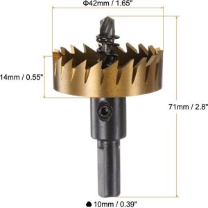 Unique M35 HSS High Speed Steel Hole Saw Drill Bit for Stainless Steel Alloy 42mm Unique M35 HSS High Speed Steel Hole Saw Drill Bit for Stainless Steel Alloy 42mm