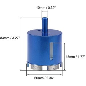 Unique Diamond Drill Bits Hole Saws Cutter Tool for Stone Concrete 60mm Unique Diamond Drill Bits Hole Saws Cutter Tool for Stone Concrete 60mm