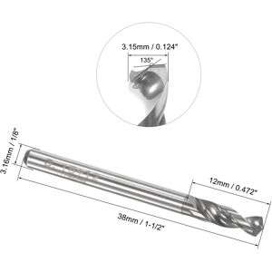 Unique Tungsten Carbide Spiral Flute Micro PCB Drill Bits Drilling 3.15mm Unique Tungsten Carbide Spiral Flute Micro PCB Drill Bits Drilling 3.15mm